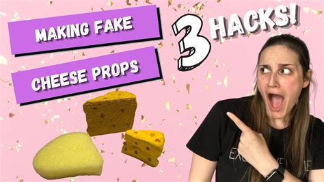 HOW TO MAKE FAKE CHEESE PROPS - 3 easy methods in how to make fake cheese for theatre or display ...