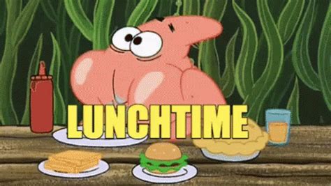 Patrick Starfish Lunchtime GIF - PatrickStarfish Lunchtime Lunch ...