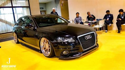 (HD)AUDI A4 AVANT 2.0 modified アウディA4アヴァントカスタム - 名古屋オートトレンド2017 - YouTube