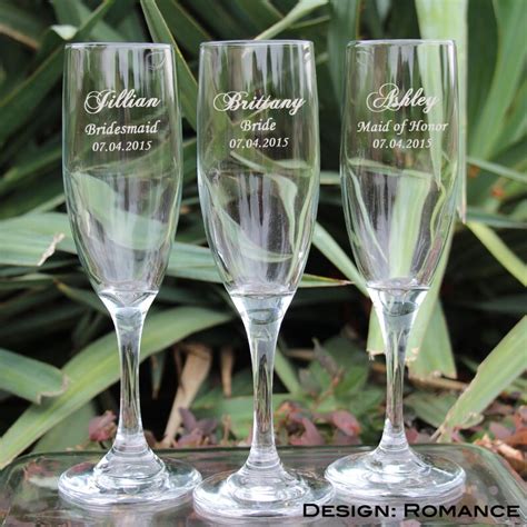 Personalized Champagne Glasses Custom Engraved Champagne