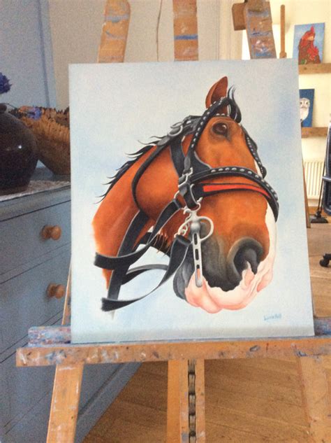 Clydesdale Horse Painting at PaintingValley.com | Explore collection of Clydesdale Horse Painting