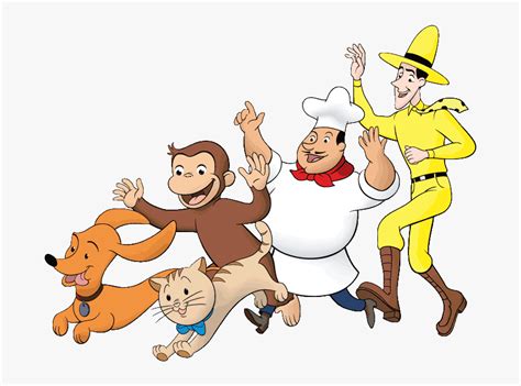 Curious George Characters Clipart, HD Png Download - kindpng