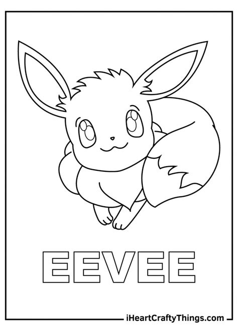 Eevee Pokemon Coloring Pages (100% Free Printables)