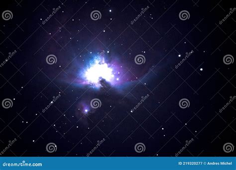 Orion Nebula Cluster stock image. Image of hobby, cluster - 219320277