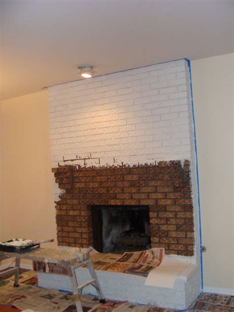 Painted White Brick Fireplace | FIREPLACE DESIGN IDEAS | White brick fireplace, Brick fireplace ...