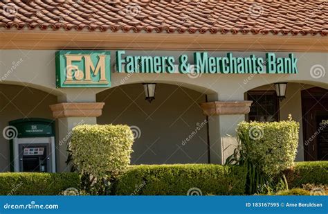 The Farmers Merchants Bank Online Banking App Displayed On Smart Phone ...