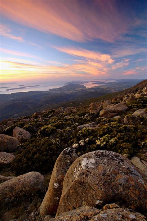 Mt. Wellington sunrise, Hobart, Australia Copyright: Dan Johnson ...