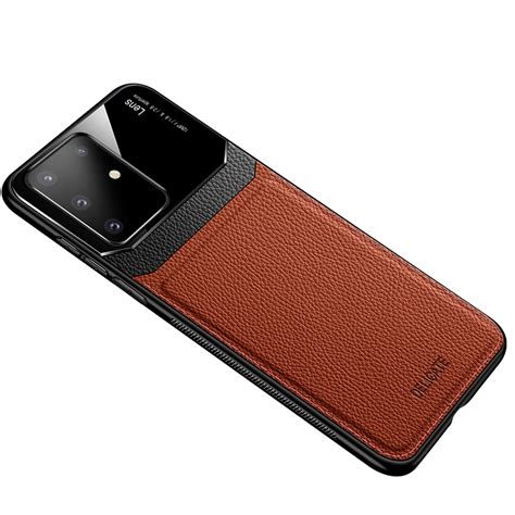 Dteck Slim Fit Case For Samsung Galaxy S20 Ultra, Slim Faux Leather Phone Cover [Support ...