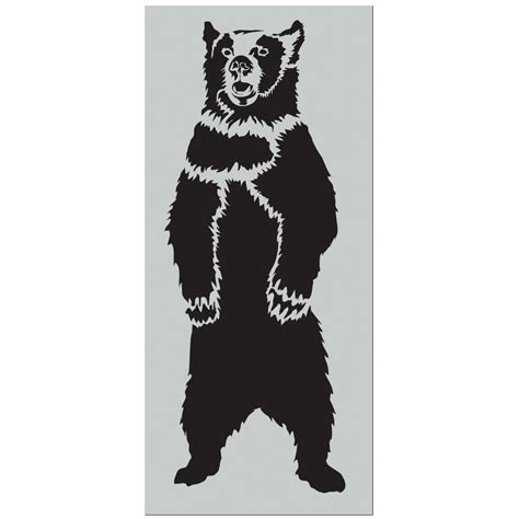 Stencil1 7 ft. Grizzly Bear Stencil S1_01_GBL - The Home Depot