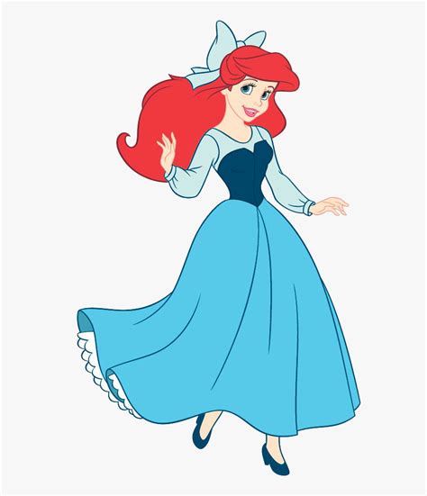 Ariel Vector Rock Silhouette - Little Mermaid Ariel Blue Dress, HD Png Download , Transparent ...