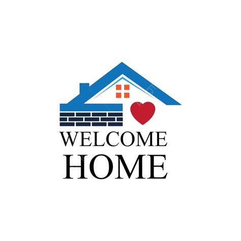 Welcome Home Sign Clipart Hd PNG, Welcome Home Logo Symbol Illustration ...