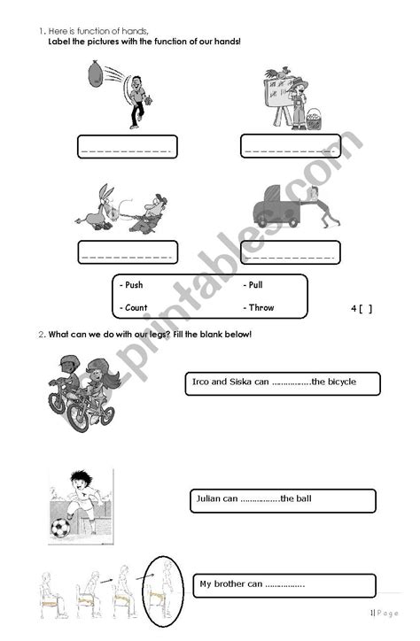 Esl Science Worksheet