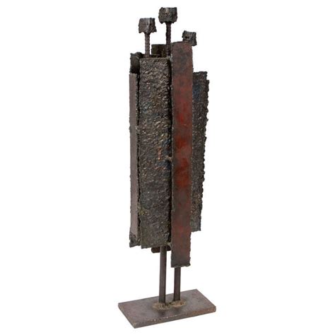 Brutalist Steel Sculpture For Sale at 1stDibs