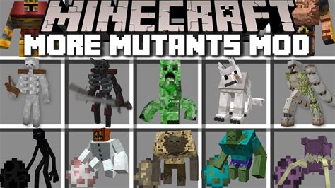 Minecraft MORE MUTANT CREATURES MOD / DANGEROUS SKELETON ENDERMAN ...