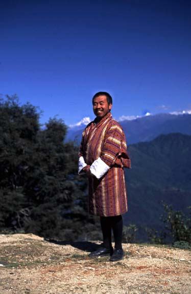 Bhutanese Man in National Costume