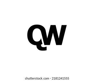 Initial Letter Qw Logo Design Modern Stock Vector (Royalty Free) 1811117965 | Shutterstock