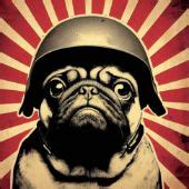 War Pug Propaganda - Digital Art & AI