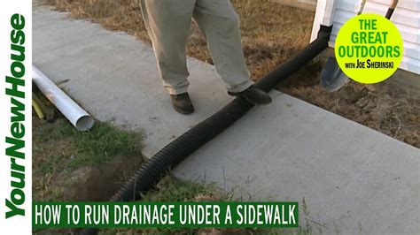 How To Bore Under A Sidewalk For A Downspout? Update - Abettes-culinary.com