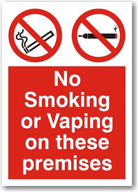 No Smoking or Vaping Sign - Prosol