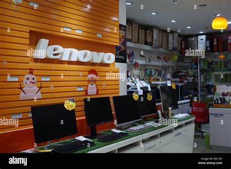 --FILE--View of a store of Lenovo in Shanghai, China, 4 October 2018 ...