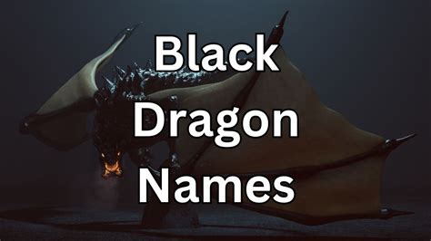 575+ Black Dragon Names (Powerful, Unique, Cool, and more!)