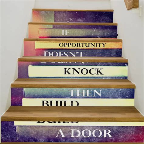 Creative Self adhesive staircase stickers DIY Inspirational book ...