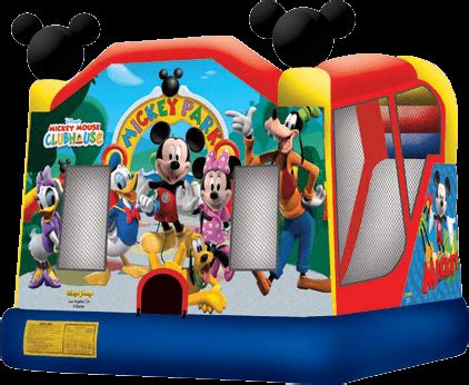 Mickey Mouse Slide & Bounce House (Combo) Rental, NY | Clowns.com