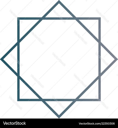 Octagon abstract logo Royalty Free Vector Image