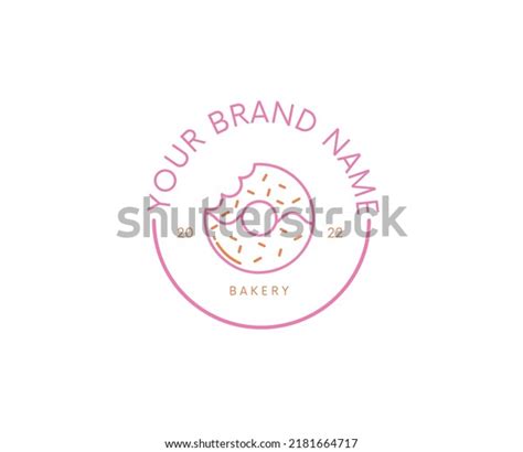 Donut Logo Design Brand Logo Pink Stock Vector (Royalty Free) 2181664717 | Shutterstock