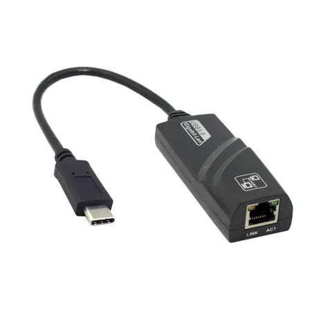 USB C Type C USB 3.1 Male to Gigabit Ethernet Network LAN Adapter ...