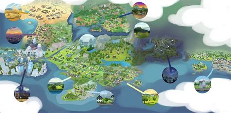 Here's How The Sims 4 Would Look with a "Connected World" Map | SimsVIP | Sims, Sims 4, Sims 4 build