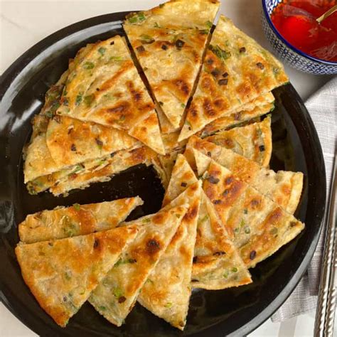 Scallion Pancakes - Sassy Chopsticks