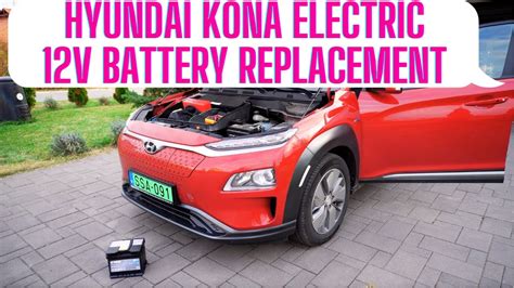 Hyundai Kona Electric 12V battery replacement - EN - YouTube