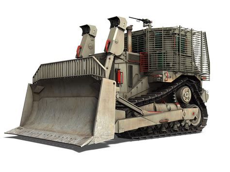 Israeli Armored D9R Bulldozer 3D model | CGTrader