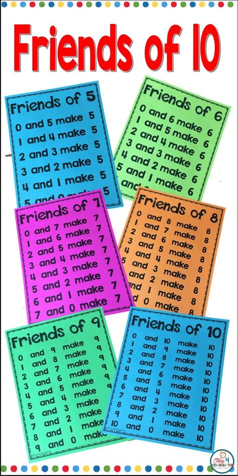 Friends Of Ten Worksheets