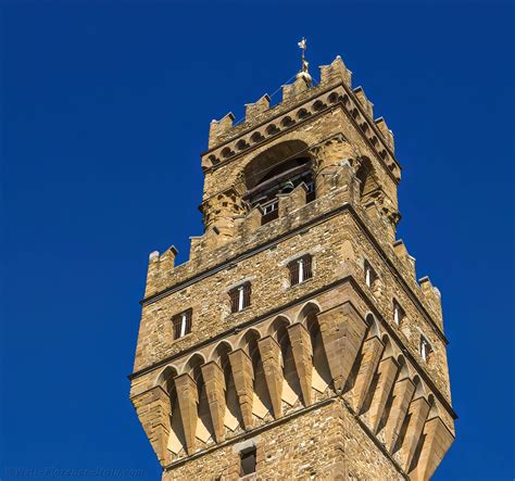 Palazzo Vecchio, The Arnolfo Tower in Florence in Italy