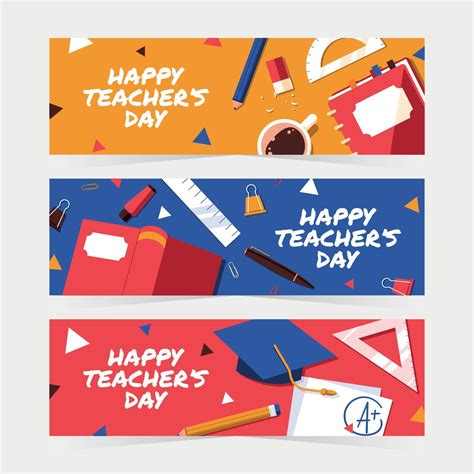 Teachers Day Banner Concept 2206818 Vector Art at Vecteezy