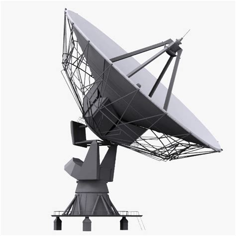 3d model based satellite antenna