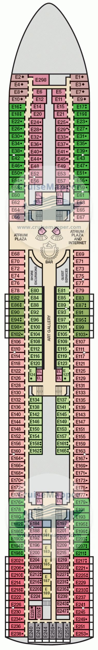 Carnival Elation deck 7 plan | CruiseMapper