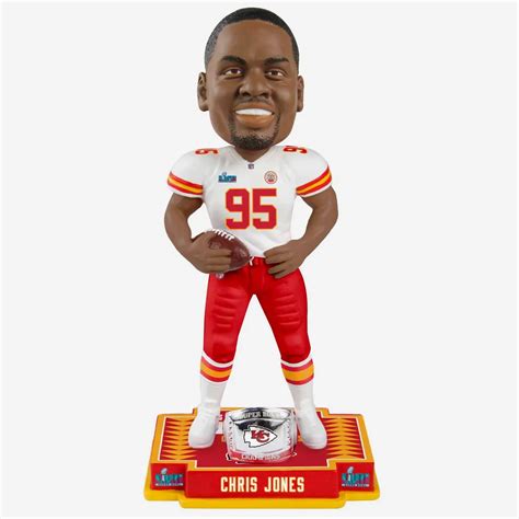 Chris Jones Super Bowl LVII Champions Ring Bobblehead - SWIT Sports