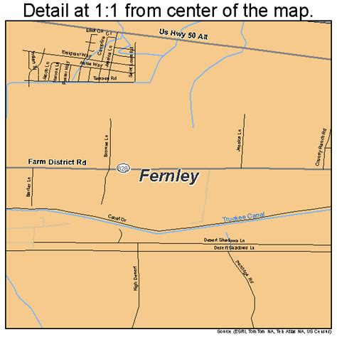 Fernley Nevada Street Map 3224900