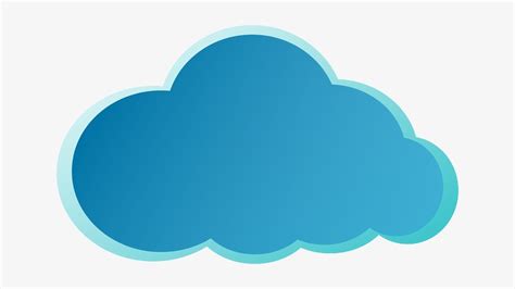 Download Transparent Blue Cloud Clip Art At Clker - Ulap Clipart - PNGkit