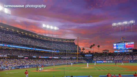 La Dodgers Stadium Sunset