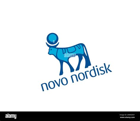 Novo Nordisk, rotated logo, white background Stock Photo - Alamy