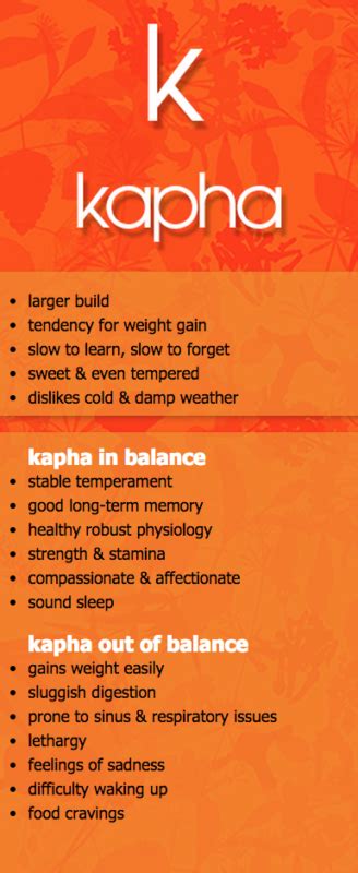 Top 5 Kapha Dosha Characteristics - Healthy Huemans