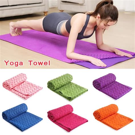 Aliexpress.com : Buy Yoga Towel Mat 183*63cm Silica Gel Non Slip Easy Cleaning Portable Travel ...