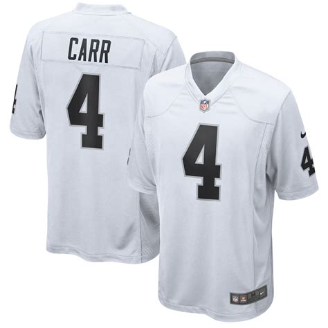 Derek Carr Las Vegas Raiders Nike Game Jersey - White - Walmart.com ...