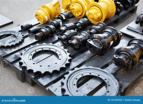 Spare Parts Chassis of Construction Machinery Stock Image - Image of ...