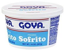 Goya Sofrito Frozen 14.0 oz Nutrition Information | ShopWell