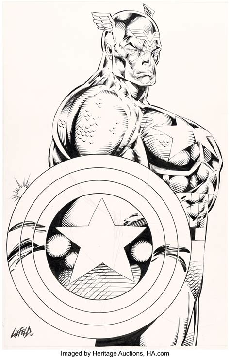 You Can Own The Original Art To Rob Liefeld's Captain America Breasts